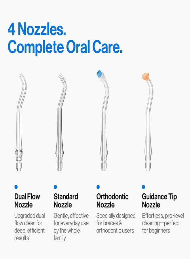 يو سمايل فوهات بديلة قياسية من يو سمايل لجهاز تنظيف الأسنان C10 - عبوة من قطعتين، مثالية لتقويم الأسنان والعناية بالأسنان - Image 2
